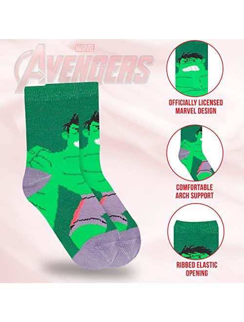 Marvel Legends Superhero Boys Socks, Toddler Socks & Kids Socks, Quality Made Little Boys Socks & Toddler Boys Avenger Socks
