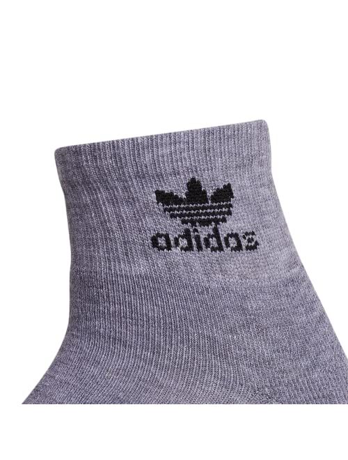 adidas Originals Boys Kids-boy's/Girl's Trefoil Cushioned Quarter Socks (6-pair)