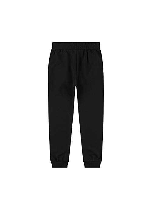 SPACE VENTURE Kids Soft Brushed Fleece Sweatpants Casual Joggers Athletic Pants for Boys or Girls (3-12Y)