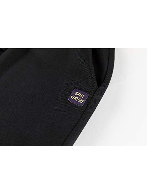 SPACE VENTURE Kids Soft Brushed Fleece Sweatpants Casual Joggers Athletic Pants for Boys or Girls (3-12Y)