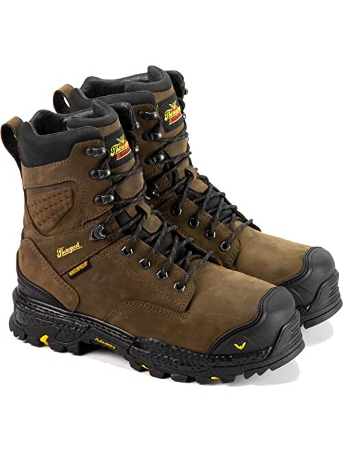 Thorogood Infinity FD 8 Waterproof Composite Toe Work Boots for Men Made with Premium Full-Grain Leather and Slip-Resistant Anti-Fatigue Outsole; EH Rated
