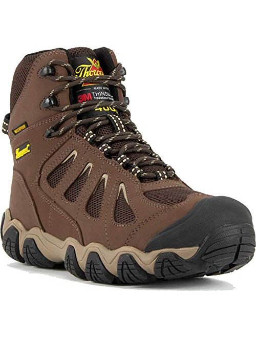 Thorogood Crosstrex 6 Insulated Waterproof Hiking Boots for Men - Breathable Premium Leather and Mesh with Comfort Insole and Athletic Traction Outsole; ASTM Rated