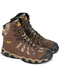 Crosstrex 8 Insulated Waterproof Hiking Boots for Men - Premium Breathable Leather and Mesh with Mossy Oak Break-Up Country Camo and Traction Outsole