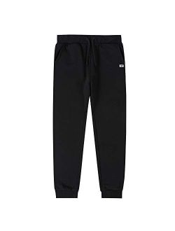 JIAHONG Kids Fleece Sweatpants Casual Pull on Jogger Athletic Sweatpants Soft Fashion Pants for Boys or Girls