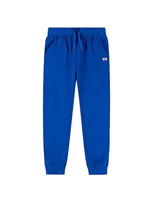 JIAHONG Kids Fleece Sweatpants Casual Pull on Jogger Athletic Sweatpants Soft Fashion Pants for Boys or Girls