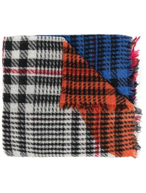Faliero Sarti houndstooth-pattern scarf