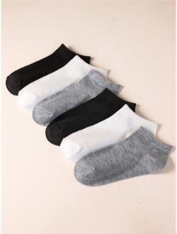 5pairs Toddler Kids Solid Socks