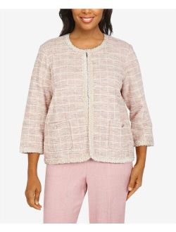 Women's Missy Magnolia Springs Boucle Shimmer Knit Jacket