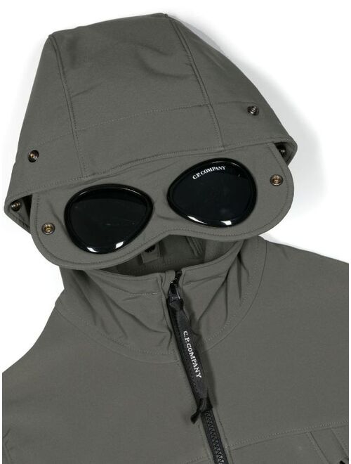 C.P. Company Kids goggle-detail hooded jacket