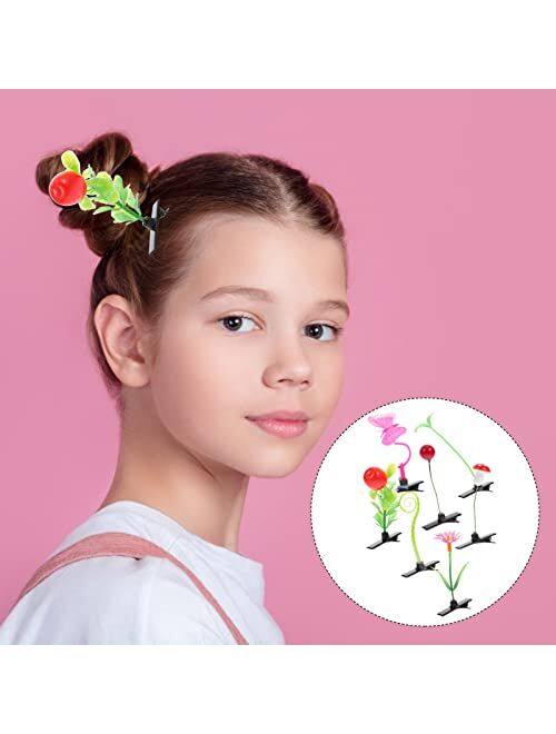 JJYGYTG 28pcs Bean Sprout Hair Clips Plant Grass Hair Barrette for Women Girls Creative Headwear Hair Accessories