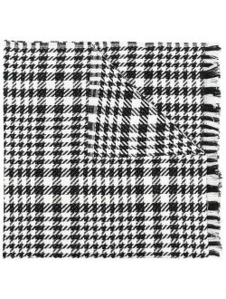 TWINSET houndstooth embroidered scarf