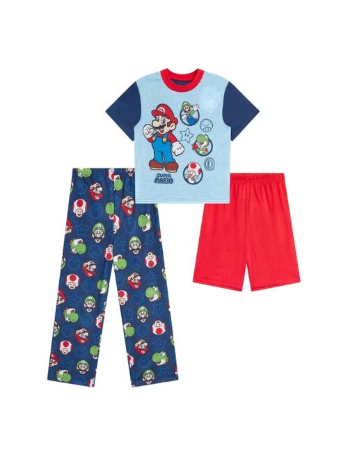 AME Little Boys Nintendo Pajama Set, Pack of 3