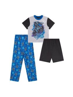 AME Little Boys Black Panther Pajama Set, Pack of 3
