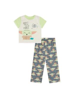 AME Toddler Boys Mandalorian T-shirt and Pajama, 2-Piece Set