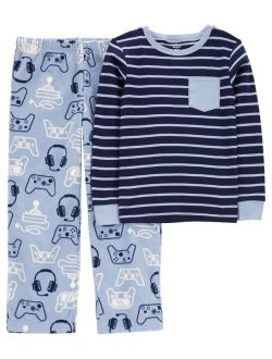 Big Boys Fleece Pajama, 2 Piece Set