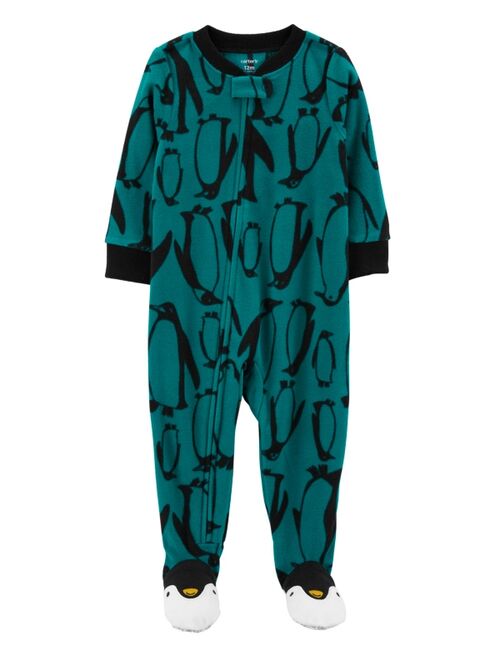 Carter's Toddler Boys One-Piece Penguin Fleece Footie Pajama
