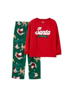 Boys 4-14 Carter's Christmas Fleece Top & Bottoms Pajama Set