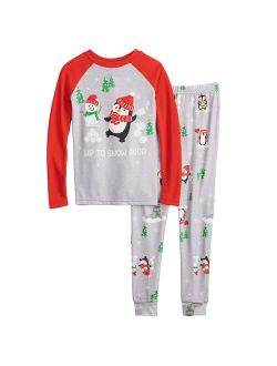 Boys 4-14 Jammies For Your Families Penguin & Friends Raglan Pajama Set by Cuddl Duds