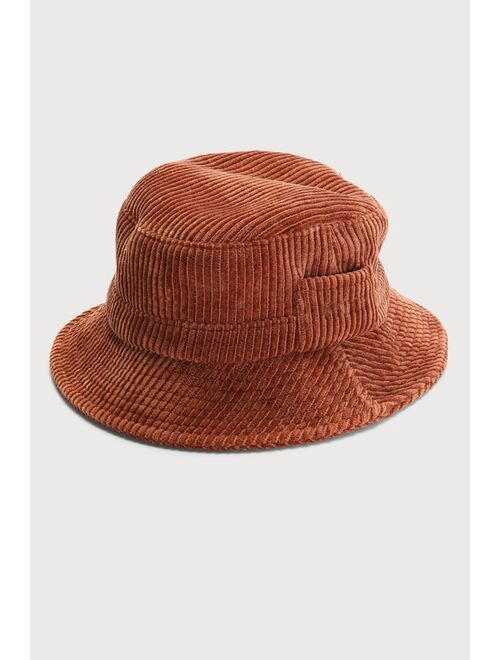 Wyeth Bob Brown Corduroy Pocket Bucket Hat