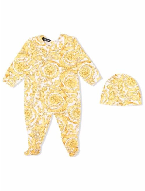 Versace Kids Barocco-print pajamas