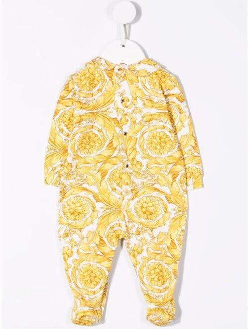 Versace Kids Barocco-print pajamas