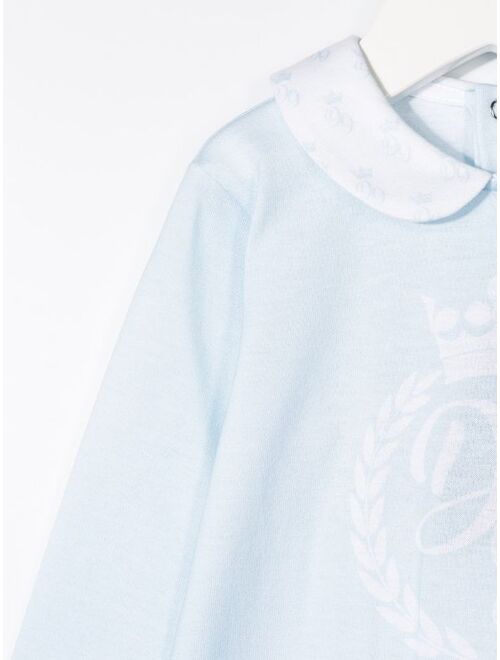 Dolce & Gabbana Kids logo print pajamas