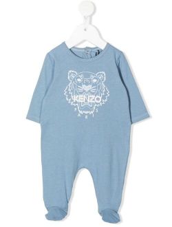 Kids logo-print organic-cotton pyjamas