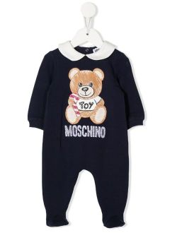 Kids Teddy logo-print pyjamas