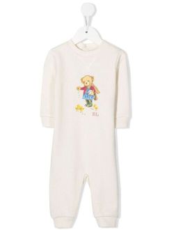 Ralph Lauren Kids teddy bear-print long-sleeves pajamas