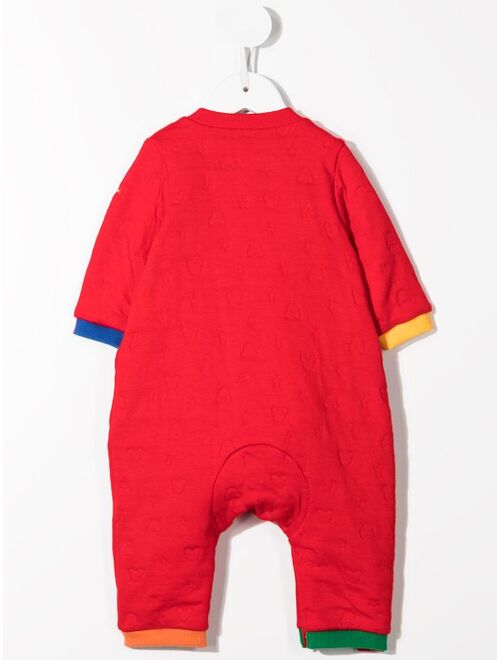 Miki House logo-embroidered pyjamas