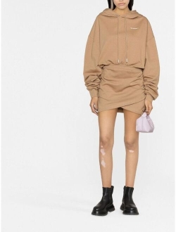 Off-White For All hooded sweatshirt dress