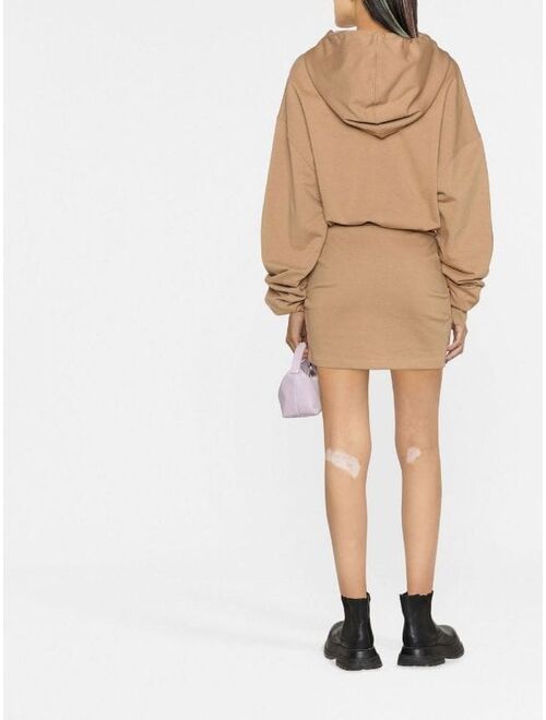 Off-White For All hooded sweatshirt dress