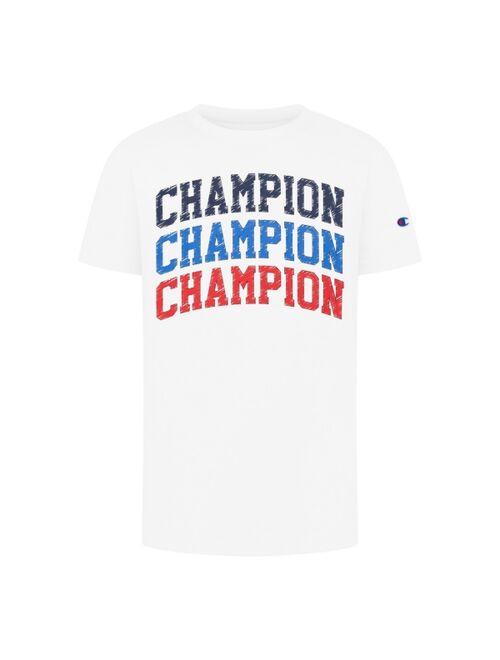 CHAMPION Big Boys Triple Arch T-shirt