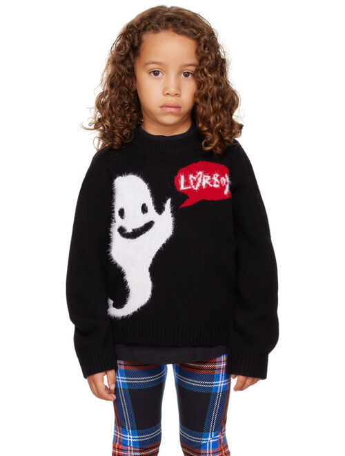 CHARLES JEFFREY LOVERBOY SSENSE Exclusive Kids Black Loverboy Sweater
