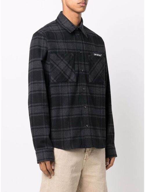 Off-White Outline-Arrows flannel shirt