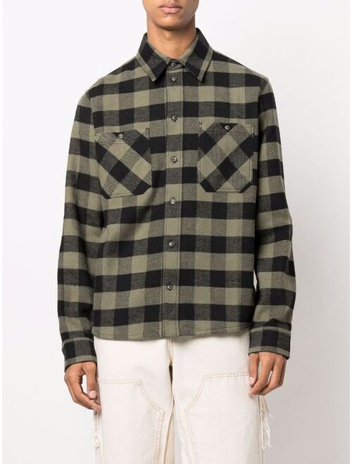 Off-White Arrows-print flannel shirt