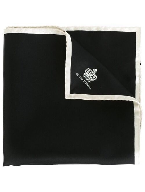 Dolce & Gabbana crown print pocket square