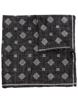 Brunello Cucinelli patterned silk pocket square