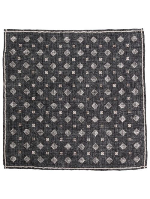 Brunello Cucinelli patterned silk pocket square