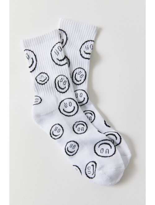Urban Outfitters UO Happy Face Crew Sock