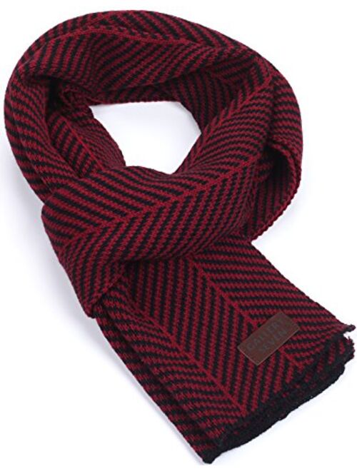 Gallery Seven Winter Scarf for Men, Soft Knit Scarves, in an Elegant Gift Box
