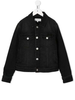 Lanvin Enfant button-up denim jacket