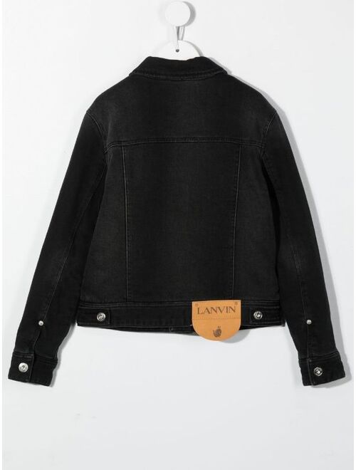 Lanvin Enfant button-up denim jacket