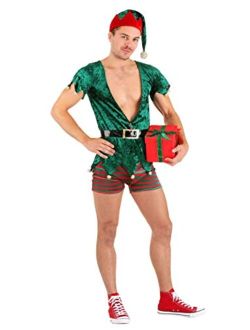 Men's Sexy Christmas Elf Halloween Costume