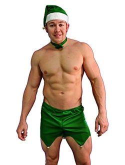 NDS Wear Sexy Men's Elf Halloween Costume Green