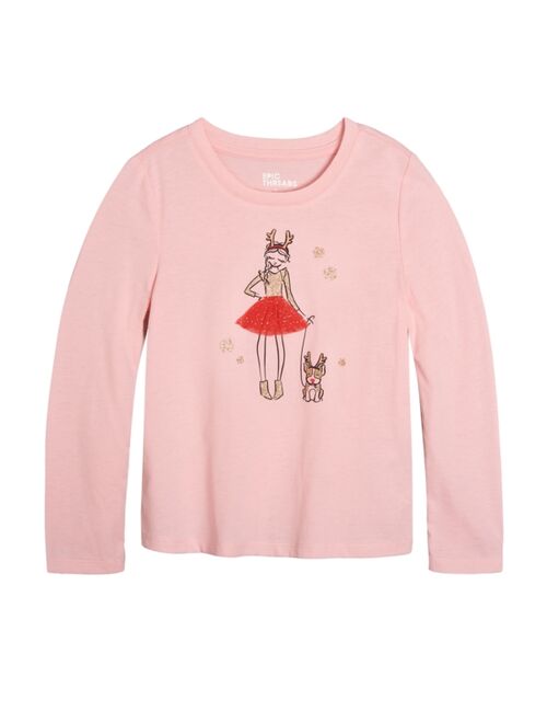 Epic Threads Toddler Girls Graphic Long Sleeves T-shirt