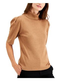 Turtleneck Elbow-Sleeve Sweater, Created for Macy's