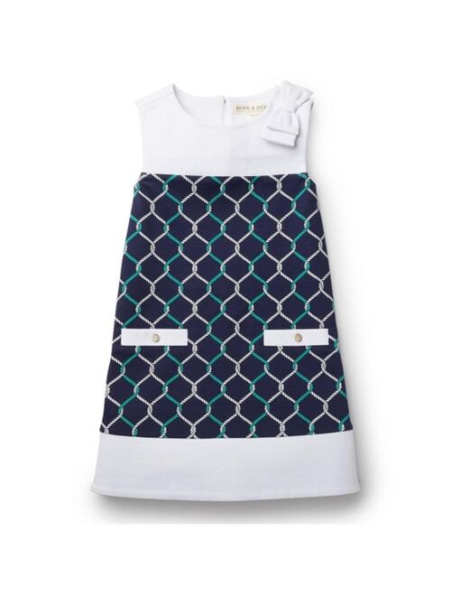 Hope & Henry Girls' A-Line Ponte Knit Dress, Infant