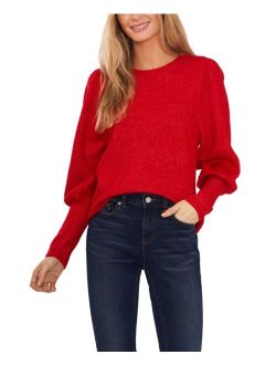 CECE Puff-Sleeve Sweater