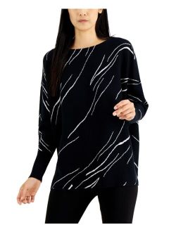 Women's Printed Dolman-Sleeve Sweater, Created for Macy's